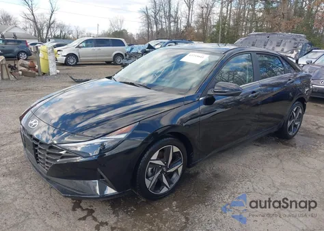 2023 Hyundai Elantra Limited z USA, uszkodzony, nr VIN KMHLP4AG9PU539016